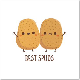 Cute Potatoes Best Spuds Best Buds Posters and Art